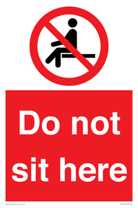 Do not sit here